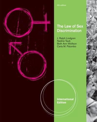 9781439085318: The Law of Sex Discrimination, International Edition