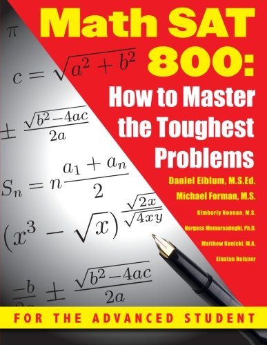 9781439200063: Math SAT 800: How To Master the Toughest Problems