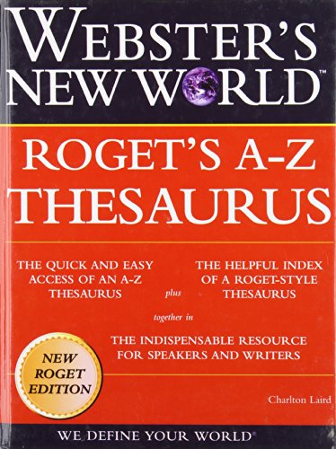 Webster's New World Roget's A-z Thesaurus (9781439554609) by Charlton Grant Laird; Michael Agnes