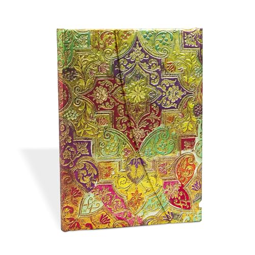 9781439710425: Paperblanks - Bavarian Wild Flower - Brocaded Paper - Midi - Lined - Wrap Closure - 120 Gsm