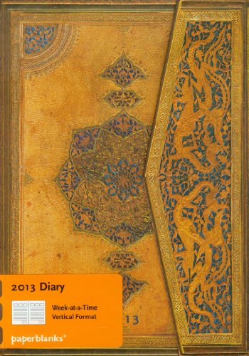 9781439720981: Paperblanks agenda safavide midi 130x180 mm 1 semaine sur 2 pages  la vertical Janvier 2013  Dcembre 2013