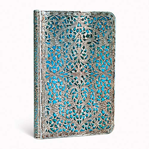 9781439725665: Maya Blue Classic Mini Lined Journal (Silver Filigree)