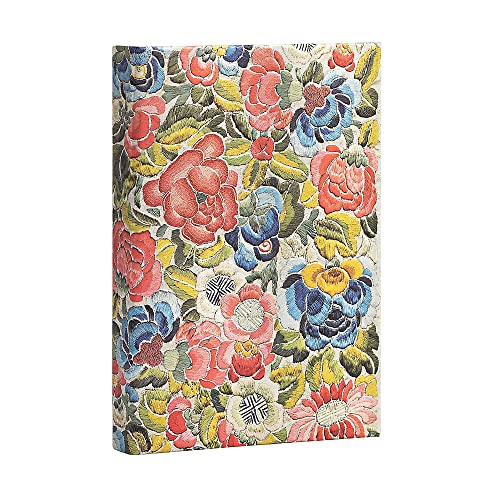9781439781357: Paperblanks - Pear Garden - Peking Opera Embroidery - Mini - Lined - Wrap Closure - 85 Gsm: Hardcover, Wrap Closure, 85 gsm, ribbon marker, memento pouch