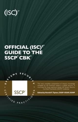 Beispielbild fr Official (ISC)2 Guide to the SSCP CBK zum Verkauf von Blackwell's