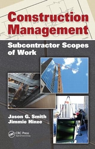 Stock image for Construction Management: Subcontractor Scopes of Work for sale by Chiron Media