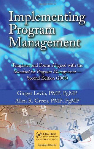 Stock image for Implementing Program Management: Templates and Forms Aligned with the Standard for Program Management - Second Edition (2008) [With CDROM] for sale by ThriftBooks-Dallas