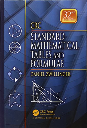 Imagen de archivo de CRC Standard Mathematical Tables and Formulae, 32nd Edition (Advances in Applied Mathematics) a la venta por Greenway