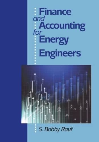 Imagen de archivo de Finance and Accounting for Energy Engineers a la venta por Blackwell's