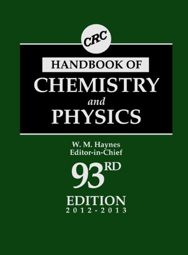 CRC Handbook of Chemistry and Physics: A Ready-Reference Book of Chemical and Physical Data - Haynes, W. M. (ed.)