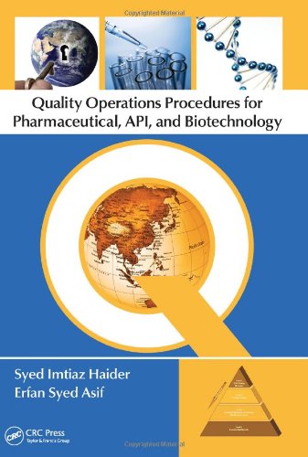 Stock image for Quality Operations Procedures For Pharmaceutical, Apl & Biotechnology (Hb 2012) for sale by Romtrade Corp.