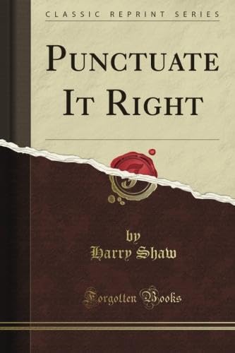 Stock image for Punctuate It Right (Classic Reprint) for sale by Revaluation Books