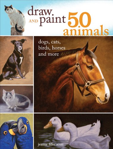 9781440321115: Draw and Paint 50 Animals: Dogs, Cats, Birds, Horses and More