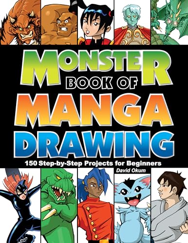 Stock image for Monster Book of Manga Drawing: 150 Step-By-Step Projects for Beginners for sale by AwesomeBooks