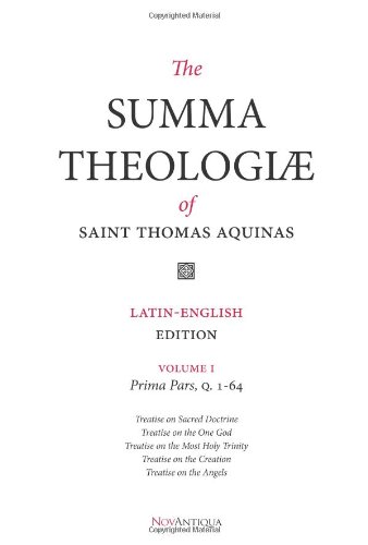 The Summa Theologiae Of St. Thomas Aquinas: Latin-English Edition, Prima Pars, Q. 1-64 (9781440484988) by Aquinas, Thomas