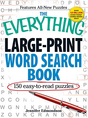 9781440503191: The Everything Large-Print Word Search Book: 150 easy-to-read puzzles