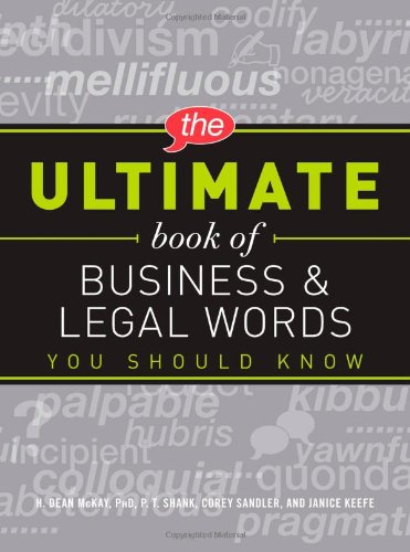 Stock image for The Ultimate Book of Business and Legal Words You Should Know for sale by ThriftBooks-Dallas