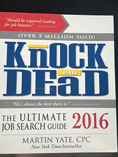 Stock image for Knock 'Em Dead 2016: The Ultimate Job Search Guide for sale by SecondSale