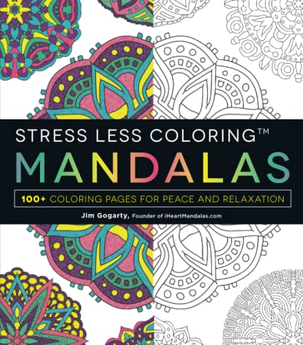 9781440592881: Stress Less Coloring - Mandalas: 100+ Coloring Pages for Peace and Relaxation