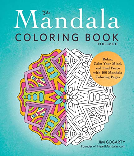 Beispielbild fr The Mandala Coloring Book Volume II Relax Calm Your Mind and Find Peace 100 Pages Teen Adults Relaxation Creativity Nice Beautiful Designs zum Verkauf von BooksRun