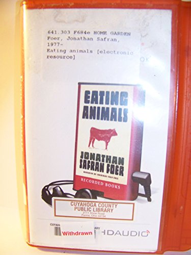 Imagen de archivo de eating Animals a la venta por The Yard Sale Store