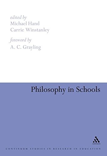 Imagen de archivo de Philosophy in Schools (Continuum Studies in Research in Education) a la venta por Reuseabook