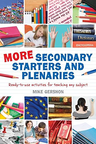 Stock image for More Secondary Starters and Plenaries: Creative activities, ready-to-use in any subject for sale by AwesomeBooks