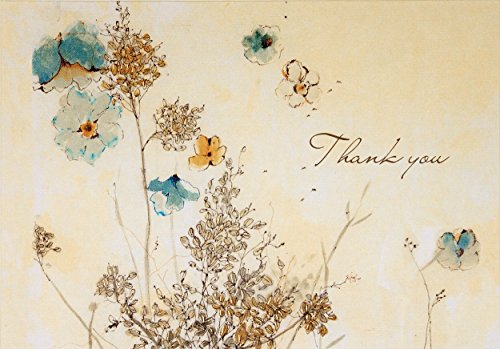 9781441308122: Watercolor Flowers Thank You Notes (Stationery, Note Cards)