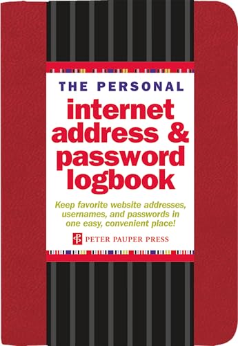 Imagen de archivo de The Personal Internet Address & Password Logbook - Red a la venta por Revaluation Books