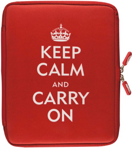 Stock image for NeoSkin iPad Zip Sleeve, Keep Calm and Carry On (fits iPad 2 and new iPad) (Neoprene iPad Cover, iPad Case) for sale by Hippo Books