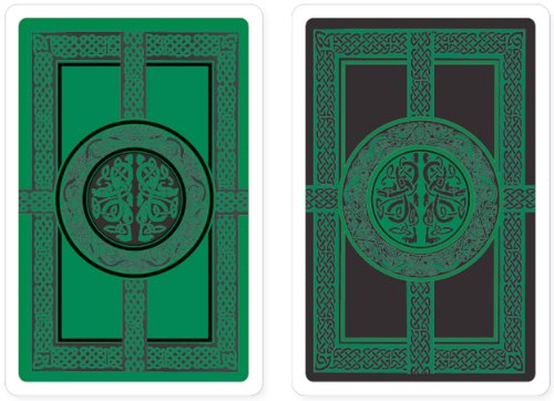 Celtic Premium Plastic Playing Cards, Set of 2, Bridge Size Deck (Standard Index) (9781441309273) by Peter Pauper Press