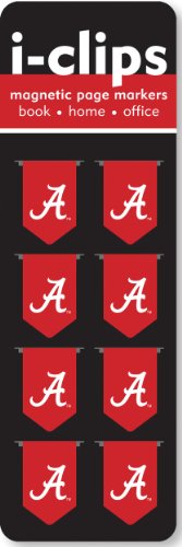 University of Alabama i-Clips Magnetic Page Markers (Set of 8 Magnetic bookmarks, Crimson Tide) (9781441309495) by Peter Pauper Press