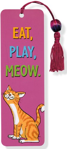 Eat, Play, Meow Beaded Bookmark (Cat Bookmark) (9781441310439) by Peter Pauper Press