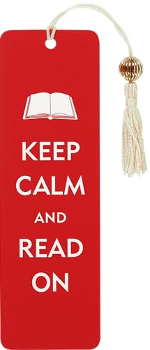 Keep Calm & Read On Beaded Bookmark