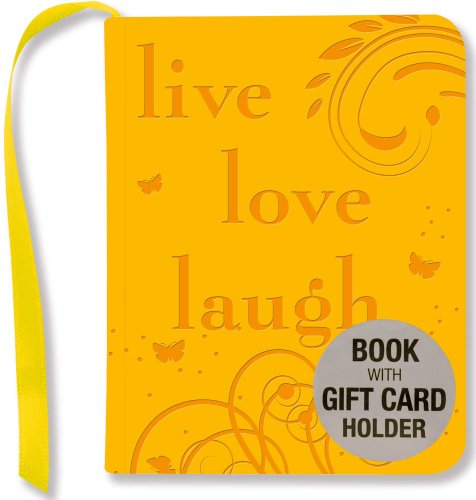 Beispielbild fr Live, Love, Laugh (mini book, gift card holder) zum Verkauf von Wonder Book