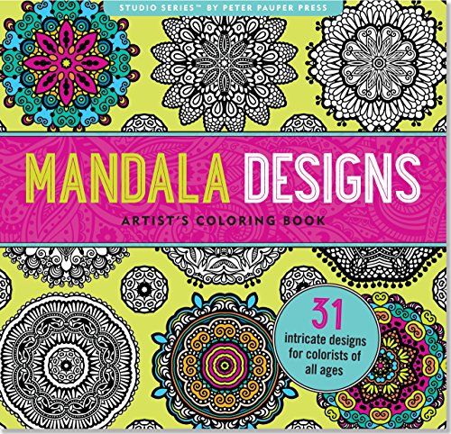 Beispielbild fr Mandala Designs Adult Coloring Book (31 stress relieving designs) (Studio) zum Verkauf von WorldofBooks