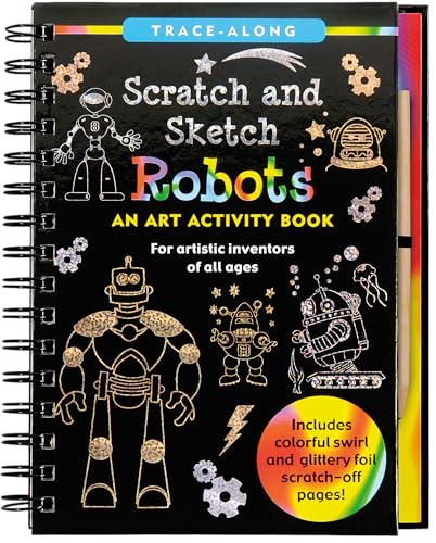 Stock image for Scratch and Sketch Robots - Trace Along (Scratch & Sketch) for sale by BooksRun