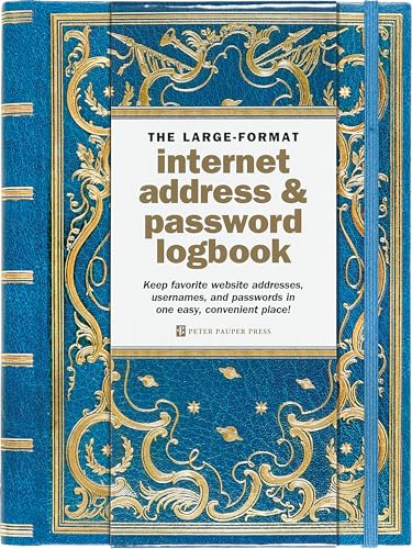 Imagen de archivo de The Large-Format Internet Address & Password Logbook (Address Book) a la venta por BargainBookStores