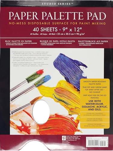 Disposable Palette Pad, 9 x 12, 40 Sheets