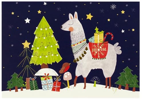 

Fa La Llama Small Boxed Holiday Cards (Christmas Cards, Greeting Cards)