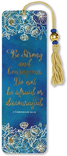 9781441328892: Be Strong and Courageous Beaded Bookmark