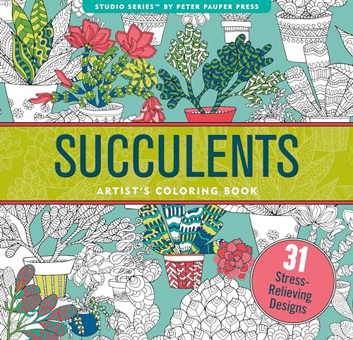 Stock image for Succulents Adult Coloring Book (31 stress-relieving designs) for sale by Goodwill of Colorado