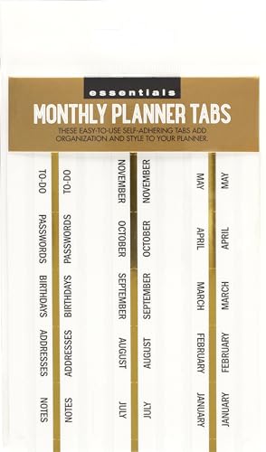 

Essentials Monthly Planner Tabs (18 tabs)