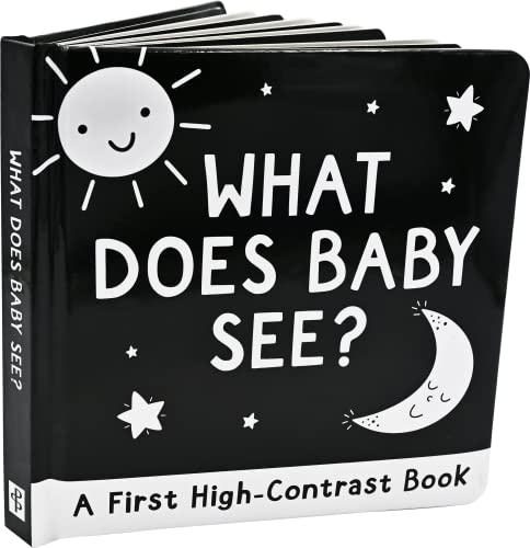 Stock image for What Does Baby See? A High-Contrast Board Book (Padded Cover) for sale by Book Deals