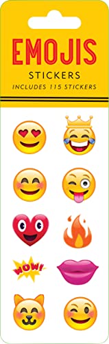 Beispielbild fr Emojis Sticker Set (6 different sheets of stickers!) zum Verkauf von Books Unplugged