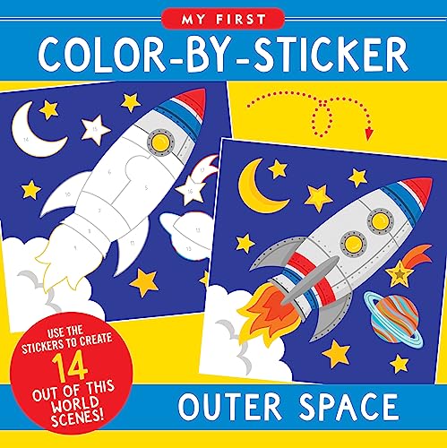 9781441341297: Outer Space Color-By-Sticker Book (My First Color-by-sticker Books)