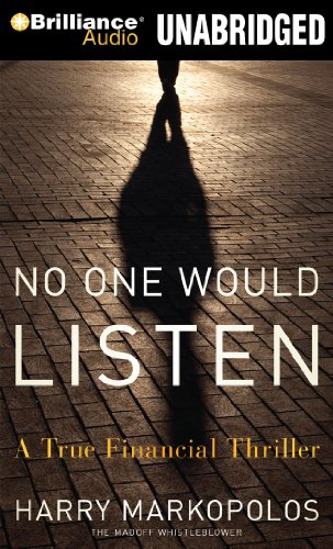 Imagen de archivo de No One Would Listen: A True Financial Thriller a la venta por SecondSale