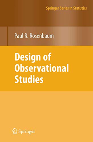 Imagen de archivo de Design of Observational Studies (Springer Series in Statistics) a la venta por BooksRun