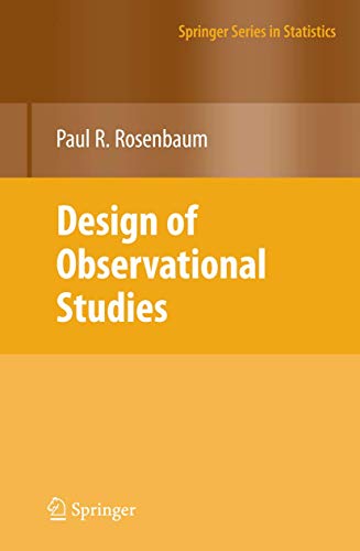 Stock image for Design of Observational Studies (Springer Series in Statistics) for sale by BooksRun