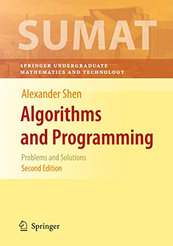 Beispielbild fr Algorithms and Programming. Problems and Solutions. zum Verkauf von Gast & Hoyer GmbH
