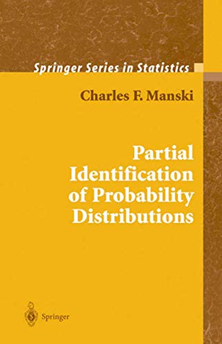 Stock image for Partial Identification of Probability Distributions for sale by Ria Christie Collections